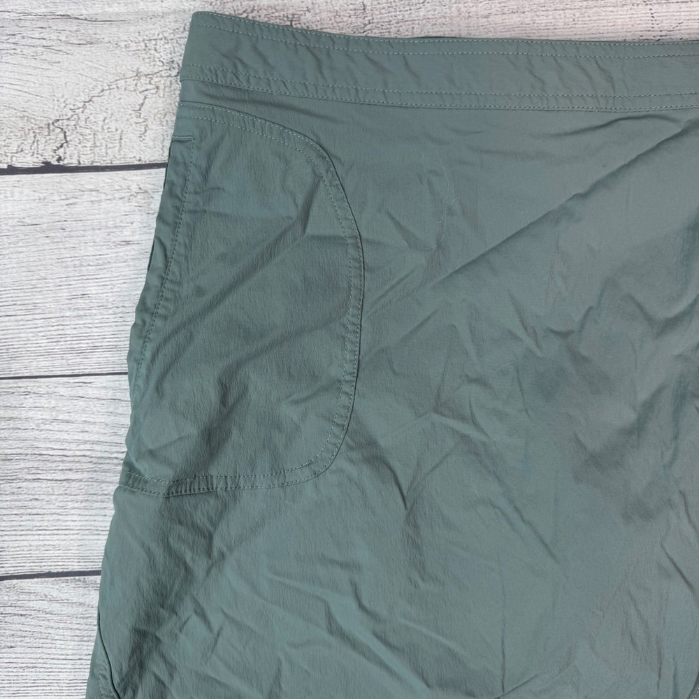Patagonia Women Sage Green Wrap Front Hiking Skort Size 14 Lightweight‎ Stretch - Picture 6 of 7